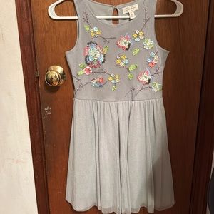 Long floral dress, 6-8 years.